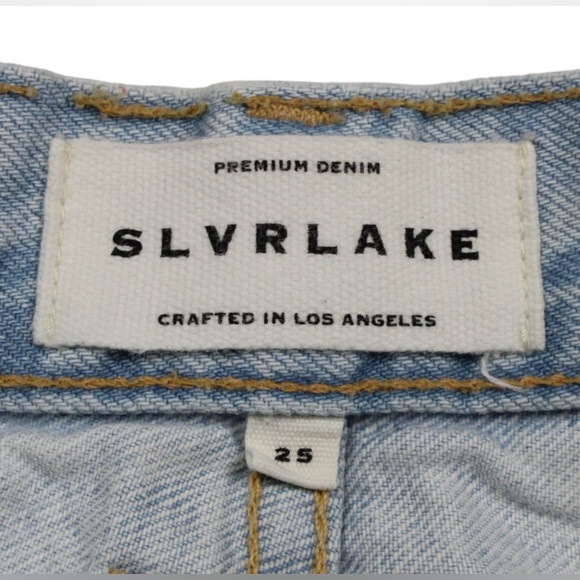 SLVRLAKE Heartbreak Hotel London Ankle High Rise Straight Leg Jeans 25 - Picture 7 of 9